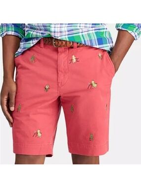 Polo Ralph Lauren Classic-Fit pickleball and cricket Embroidered Shorts